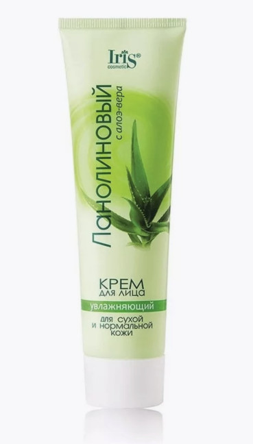 detail Lanolínový krém na tvár s aloe vera 100 ml IRIS