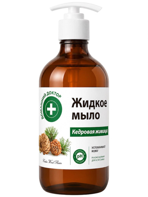 detail Tekuté mydlo s cédrovou živicou 480ml D.D.