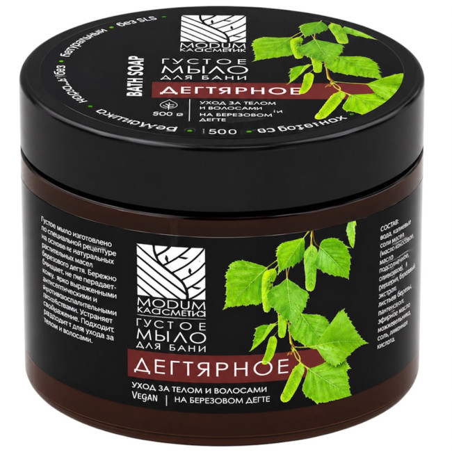 detail Husté mydlo Dechtové 500g Modum