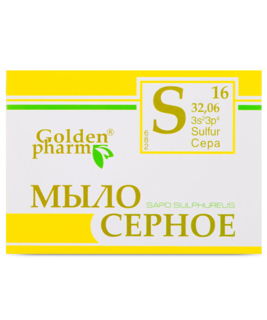 detail Sulphurove mydlo 70g Golden Pharm
