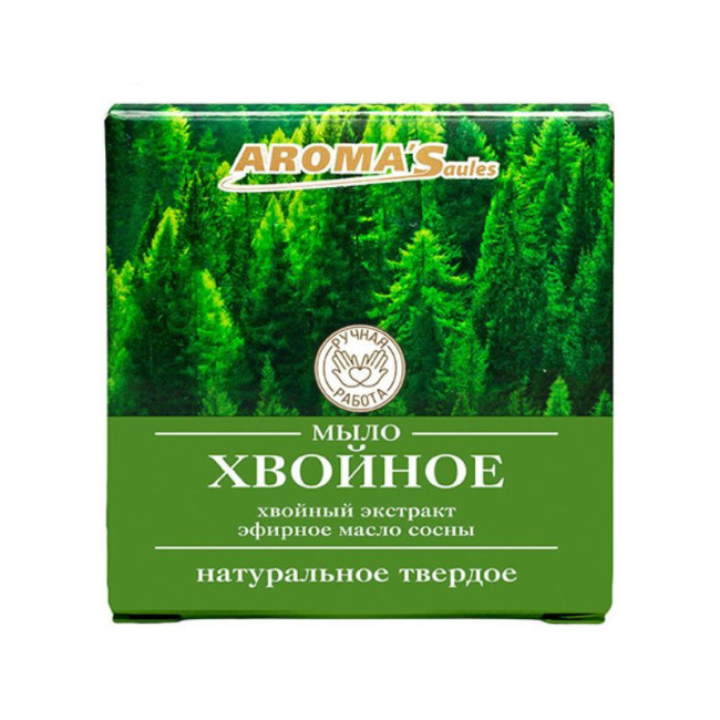 detail Prírodné tuhé mydlo Ihličnaté 80 g Aroma Saules