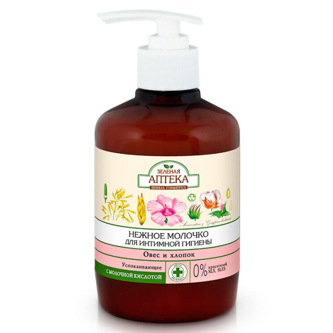 detail Mlieko na intímnu hygienu Ovos a bavlna 370ml Z.A.