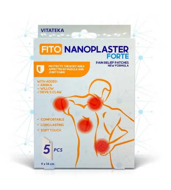 detail FITO NANOPLASTER FORTE náplasti na svaly a kĺby 5ks  Vitateka