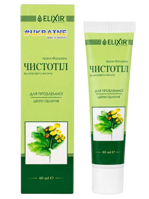 detail Krém-balzam na problematickú pleť Vlaštovičník 40ml Elixir