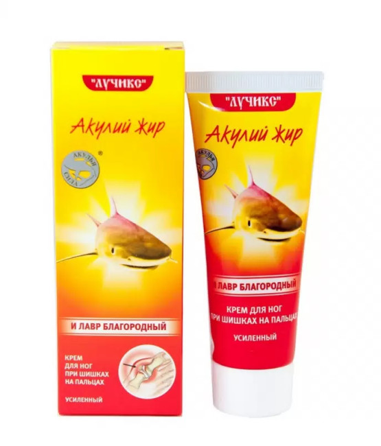 detail Krém na nohy so žraločím tukom 75ml