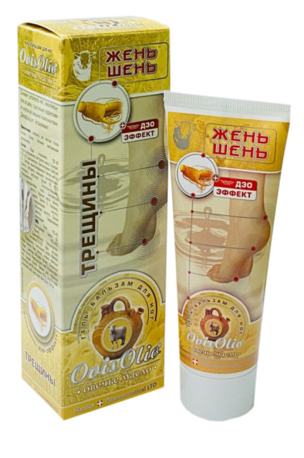 detail Gél-balsam na nohy s ženšenom 70g OVISOLIO