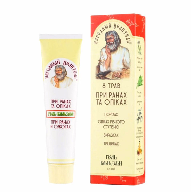 detail Gél-balzam na rany a popáleniny 8 bylín 40 g Ľudový Liečiteľ