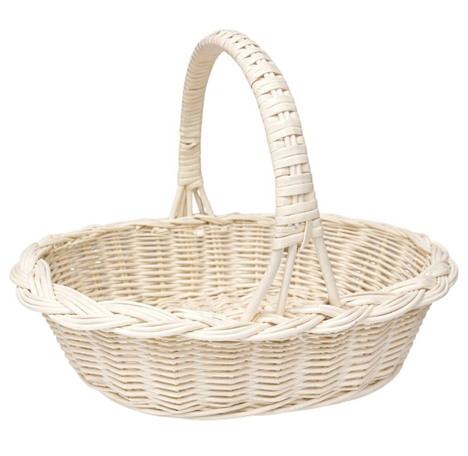 detail Velikonoční košík Kosička bílý S