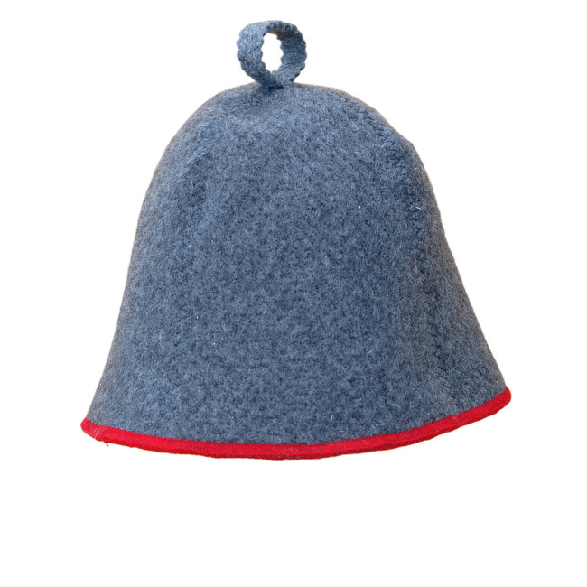 detail Čiapka na banju (saunu) Komfort sivo-červená