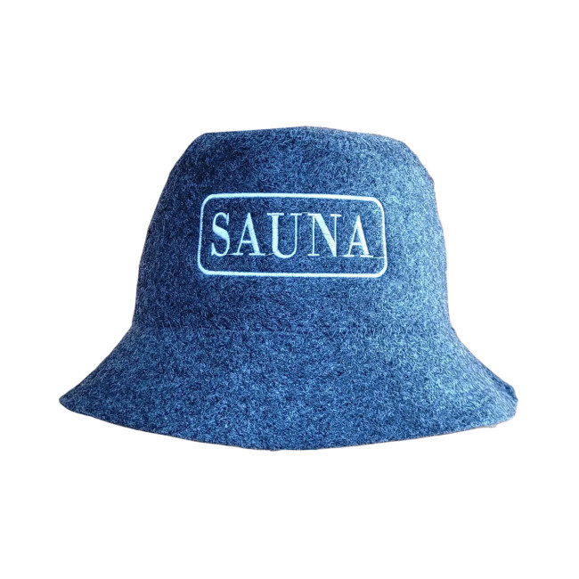 detail Čiapka-panama na banju (saunu) Sauna sivá