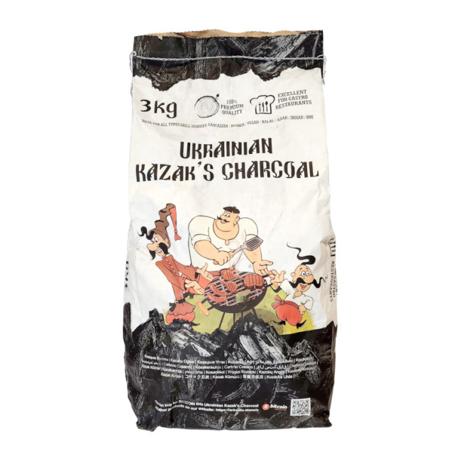 detail Drevené uhlie 3 kg Kazak