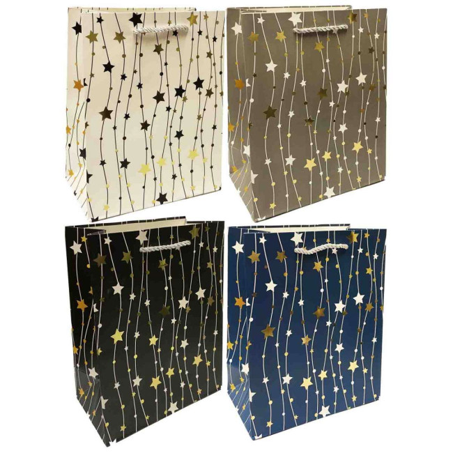 detail Darčeková taška 23*18cm Hviezdičky