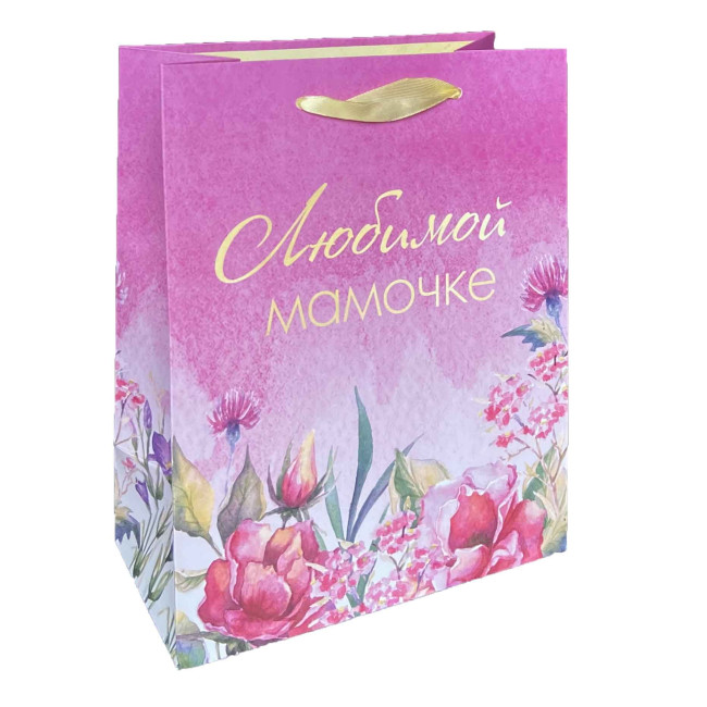 detail Darčeková taška Milovanej mame 23x18 cm