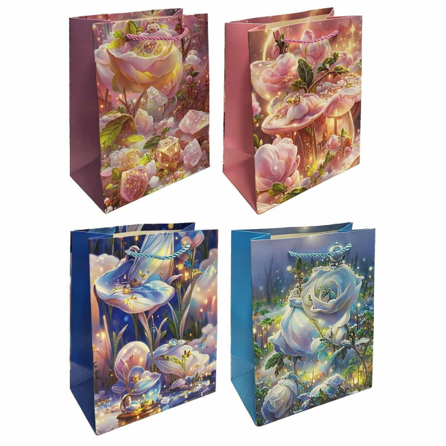 detail Darčeková taška „Kúzelné kvety“ 23×18 cm