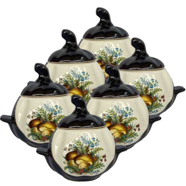 detail Keramický hrniec Huby 0,75l