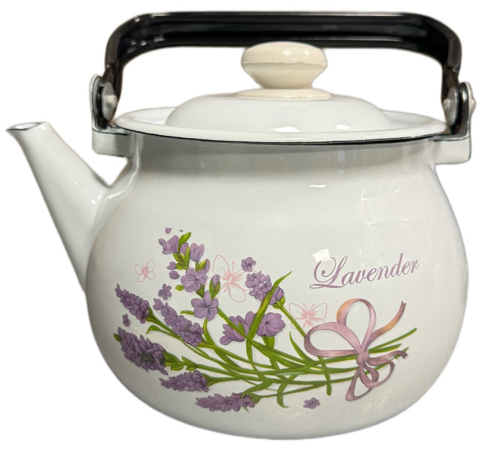 detail Smaltovaná konvice 2,5L Levandule
