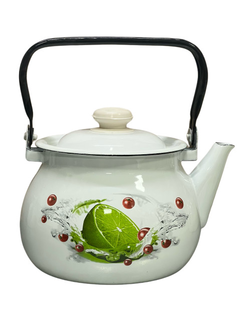 detail Smalťovaná kanvica 2,5 l Limetka