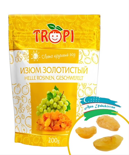 detail Hrozienka zlaté sušené 200g Tropi