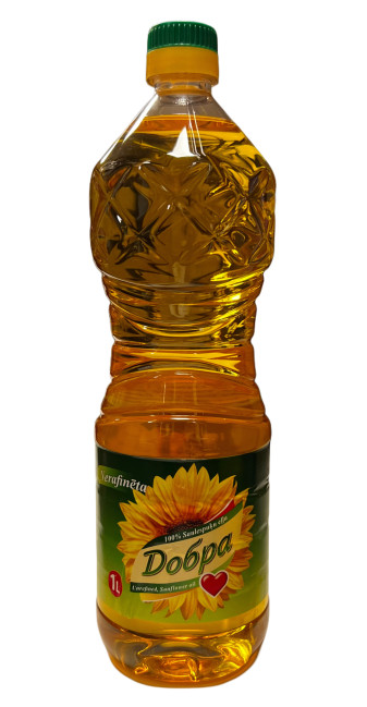 detail Slnečnicový olej nerafinovaný 1l Dobrá