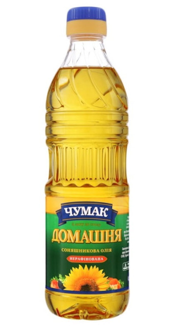 detail Slnečnicový olej za studena lisovaný Domáci 0,9l Čumak