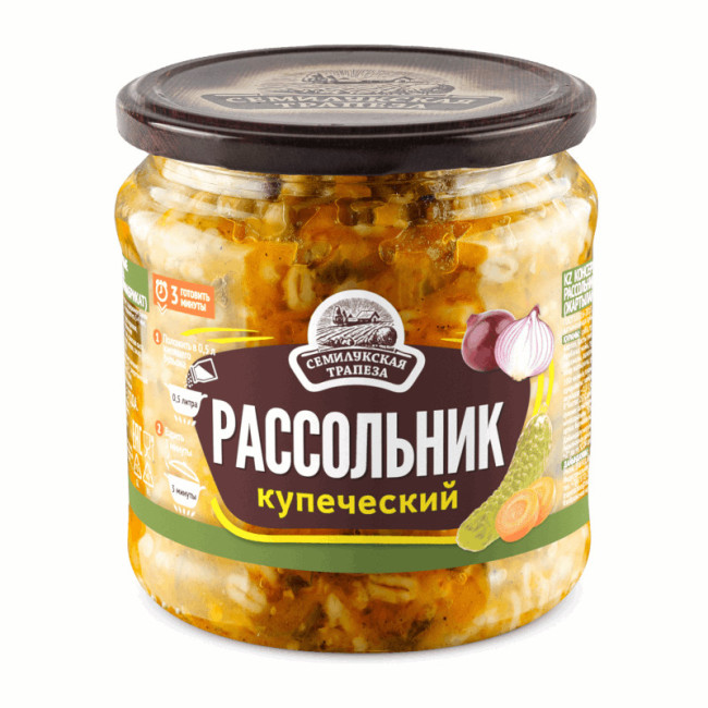 detail Polievka Rassolnik kupečeskij 460 g Semilukskaja Trapeza