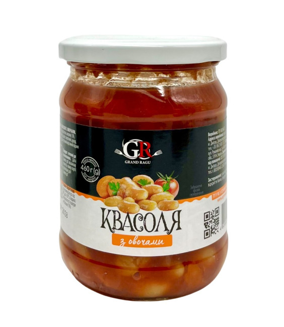 detail Fazuľa so zeleninou 460g Grand Ragu