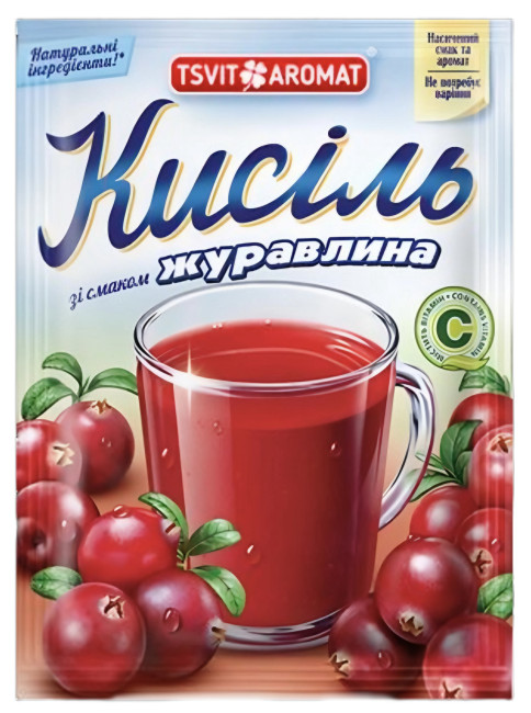 detail Kisel s brusnicovou príchuťou 90g T&A