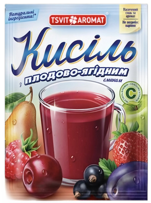 detail Kysel s ovocnou příchutí 90g T&A