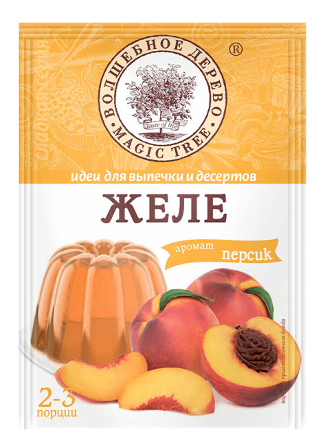 detail Želé s príchuťou broskyne 50 g V.D.