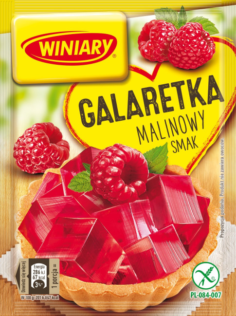 detail Želé s príchuťou maliny 75 g Galaretka Winiary