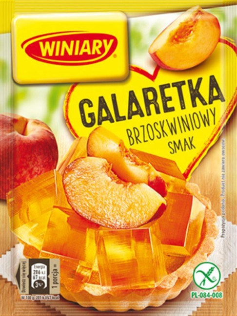 detail Želé s príchuťou broskyne 75 g Galaretka Winiary