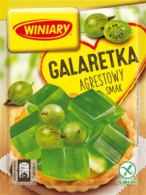 detail Želé s príchuťou egrešov 75 g Galaretka Winiary