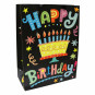 nahlad Dárková taška Happy Birthday černá 32*11cm