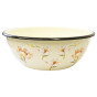nahlad Smaltovaná mísa béžová 4L Květinová fantazie
