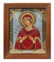 nahlad Ikona Semistrelnaja 11x13cm drevená so sklom