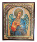 nahlad Ikona drevená Anjel 10×12 cm v puzdre (zlaté pozadie)