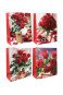 nahlad Darčeková taška „Ruža a darček“, 23×18 cm